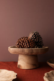 Wooden Pedestal Tray